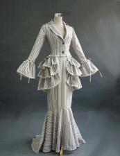 Ladies Edwardian Titanic Downton Abbey Tea Party Costume And Hat Size 10 - 12